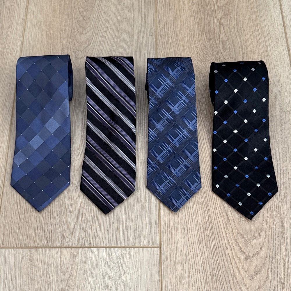 100% Silk Ties, Natural Fiber Business Accessories, Men’s Career Clothing